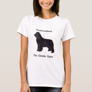 T-shirt Chien de Terre-Neuve le géant doux