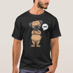 T-shirt Chien de terrier frontalier têtu drôle