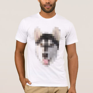 T-shirt Chien de traîneau de pixel de FNG