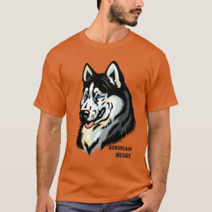 T-shirt chien de traîneau sibérien