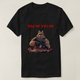 T-shirt Chien de vaillance K9 Chiens de travail militaires