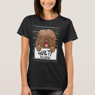 T-shirt Chien d'eau espagnol Mugshot Coupable Chien