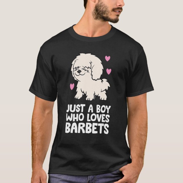 T-shirt Chien D'Eau Français Juste Un Garçon Qui Aime Les  (Devant)