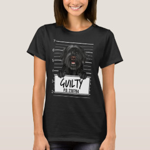 T-shirt Chien d'eau portugais Mugshot Chien Coupable