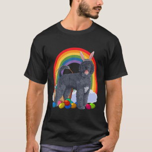 T-shirt Chien d'eau portugais Oeufs de Pâques Lapin