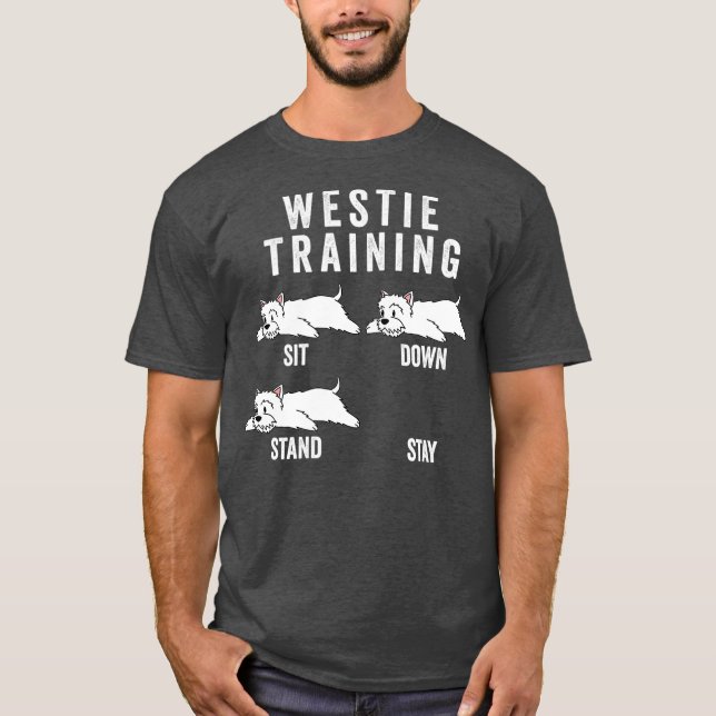 T-shirt Chien d'entraînement Westie (Devant)