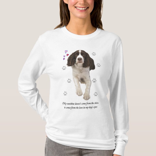 T-shirt Chien d'épagneul de springer anglais (Devant)