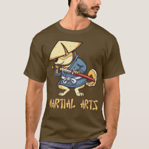 T-shirt Chien des arts martiaux Kenjusu Kata Katana Samura