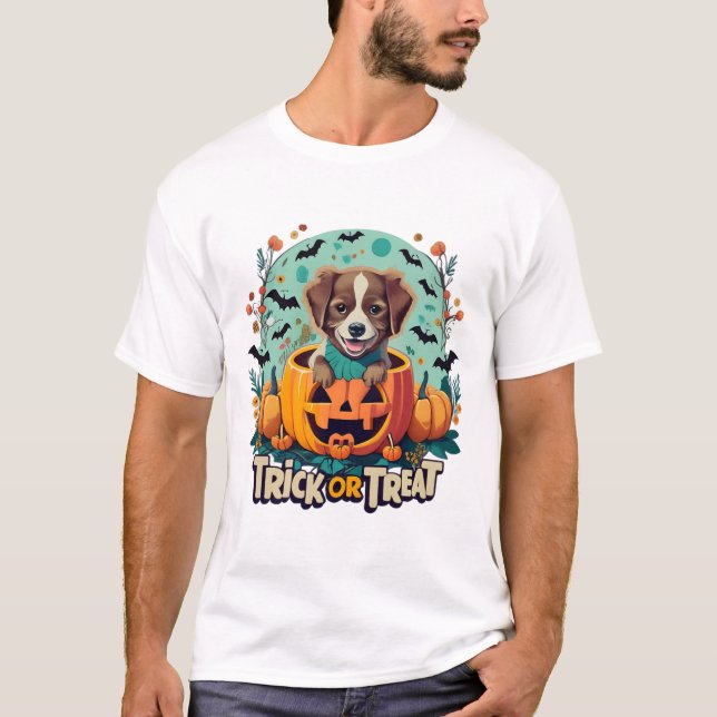 T-shirt Chien d'Halloween 1 (Devant)
