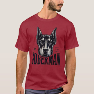 T-shirt Chien Doberman
