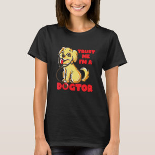 T-shirt Chien d'or Labrador Retriever chiot technicien vét