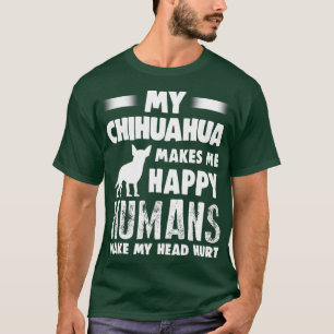 T-shirt Chien drôle Chihuahua Chemise Chiot Secourt Chiot
