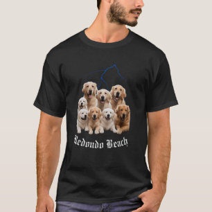 T-shirt Chien Drôle Golden Retriever Contrefaçon Redondo B