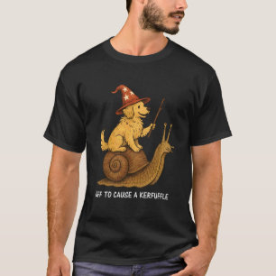 T-shirt Chien Drôle Magicien Partant pour Causer un Chahut
