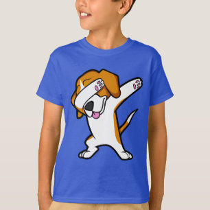 T-shirt Chien drôle tamponnant drôle de limande de danse