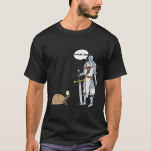 T-shirt Chien Drôle Tortue Portant Un Prêtre Casquette Hil