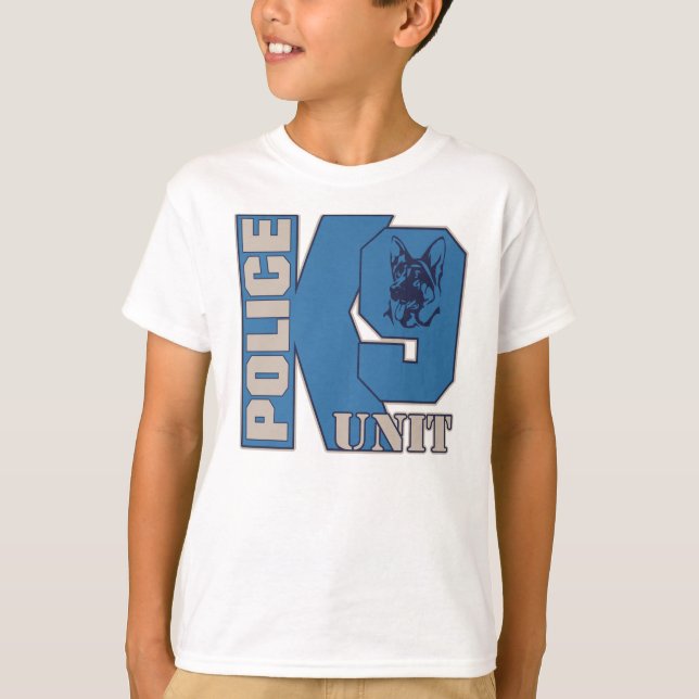 T-shirt Chien d'unité de la police K9 (Devant)
