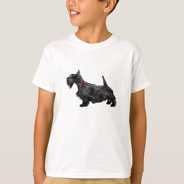 T-shirt Chien écossais de Terrier (Devant)