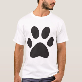 T-shirt Chien Empreinte de patte Chat Animal Animaux Pied