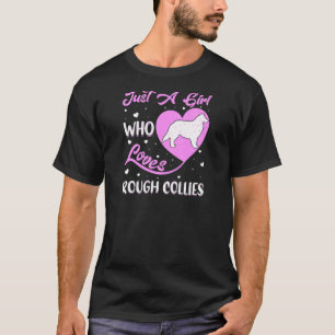 T-shirt Chien En Forme De Coeur Juste Une Fille Qui Aime L
