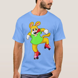 T-shirt Chien en patineur en ligne avec des patins en lign