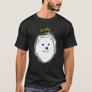 T-shirt Chien esquimau américain avec couronne