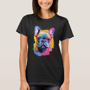 T-shirt Chien français coloré