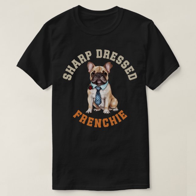 T-shirt Chien français mignon (Design devant)
