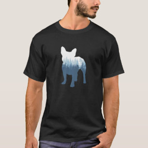T-shirt Chien français Silhouette Chien français Nat extér