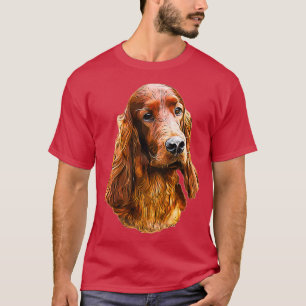 T-shirt Chien glamour de Setter irlandais