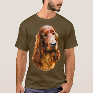 T-shirt Chien glamour de Setter irlandais
