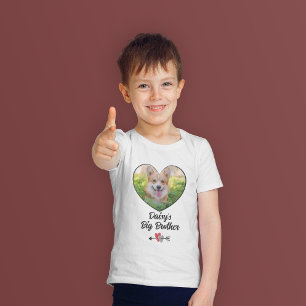 T-shirt Chien grand frère photo personnalisée