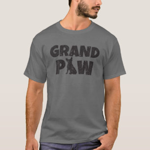 T-shirt Chien grand-père Français Bulldog grand-paw T-shir