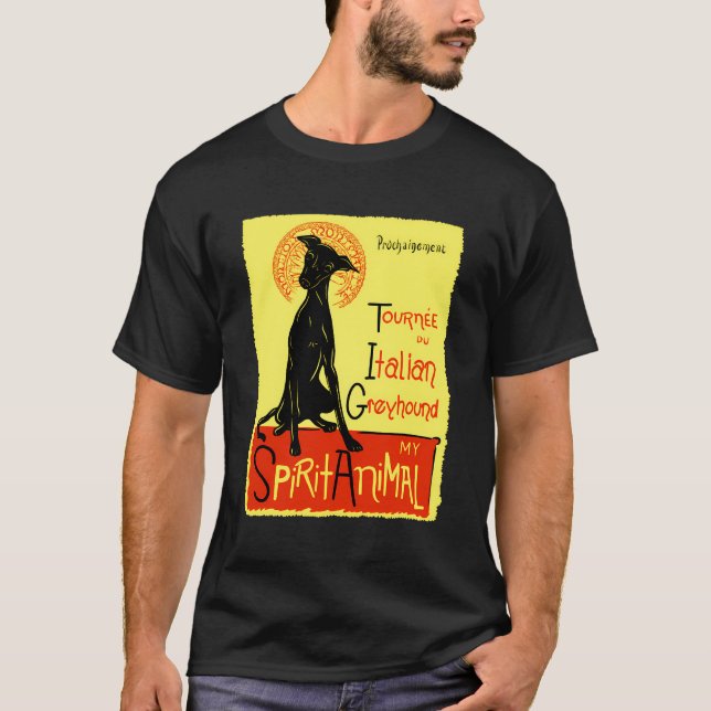 T-shirt Chien gris italien Greyhound (Devant)
