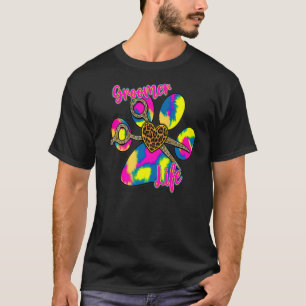 T-shirt Chien Groomer Paw Shears Animaux de compagnie Femm