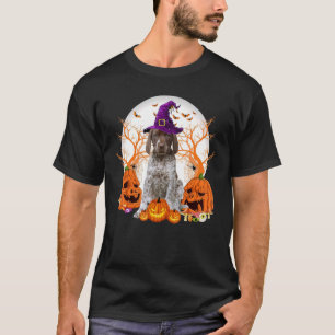 T-shirt Chien Halloween Allemand Pointeur court Chien Jack