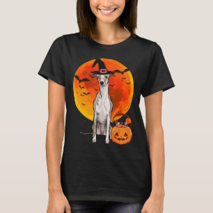T-shirt Chien Halloween Whippet Jack O Lantern Pumpkin T-S