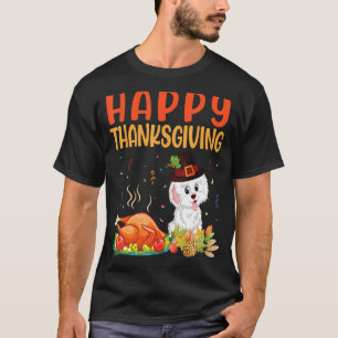 T-shirt Chien Havanais regarde Turquie Bon thanksgiving de