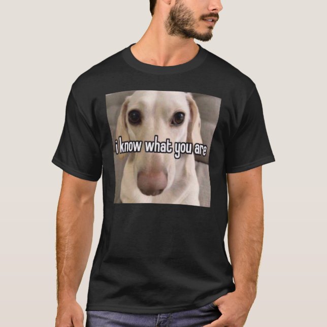 T-shirt Chien homophobe Je Sais Ce Que Vous Êtes (Devant)