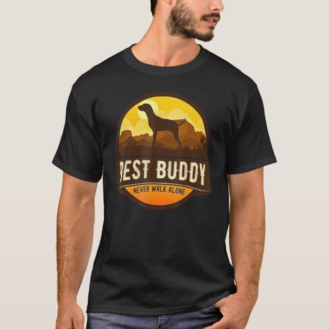 T-shirt Chien hongrois Vizsla Retro 8 (Devant)