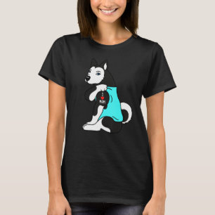 T-shirt Chien Husky Tattoo