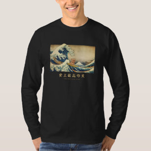 T-shirt Chien Japonais Vague Kanagawa Yorkshire Surfant