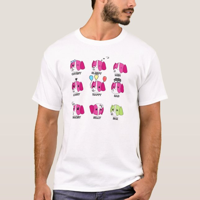 T-shirt Chien Je Me Sens Chemise Mens (Devant)
