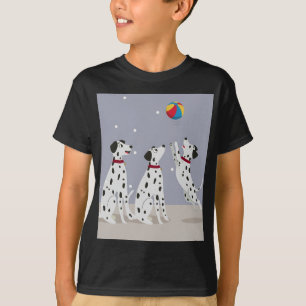 T-shirt chien joue au volley ball