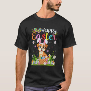 T-shirt Chien Joyeux Pâques Chasse aux œufs Lapin Oreille