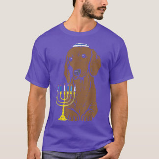 T-shirt Chien juif Dachshund Wiener Hanoukka Pajamas Chanu