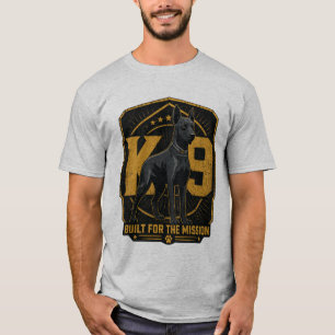 T-Shirt Chien K9 Construit pour la Mission