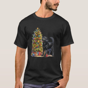 T-shirt Chien Labrador Retriever Noir Noël