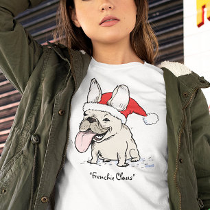 T-shirt Chien le père noël de Frenchie de Noël de