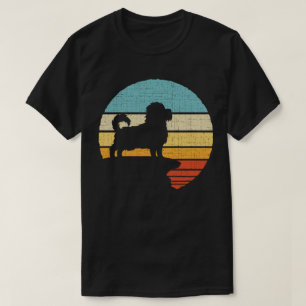 T-shirt Chien maltais rétro vintage années 60 70 propriéta